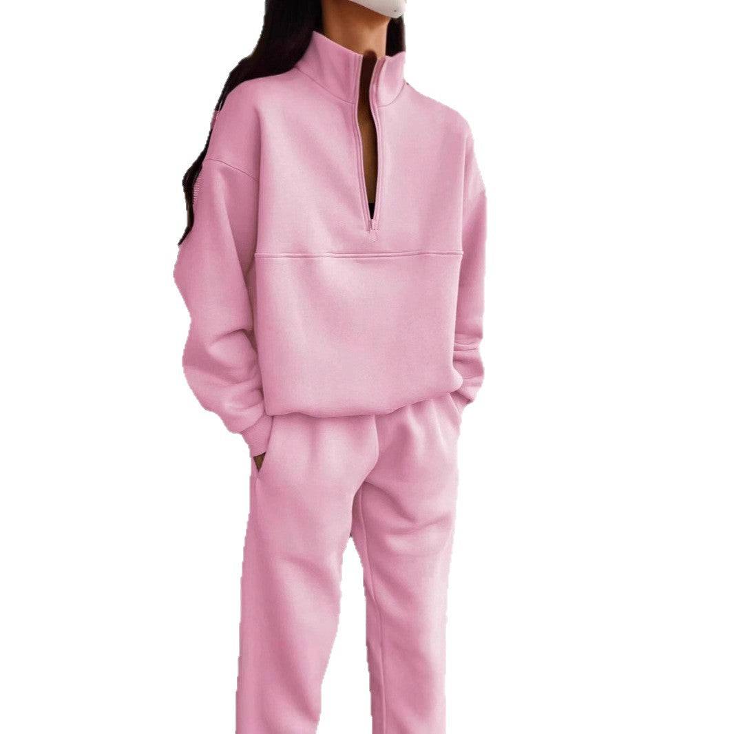 Two-Piece Set Women's Oversized Style with Zip Detail | M&B - 5 - Modern britwear