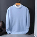 Men's Regular Fit Round-Neck Sweater with Ribbed Cuffs | M&B - 7 - Modern britwear
