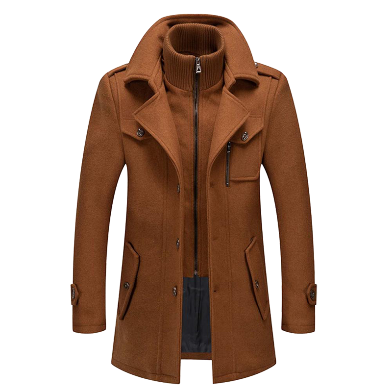 Men's Coat with Tailored Fit and Practical Pockets | M&B - 5 - Modern britwear