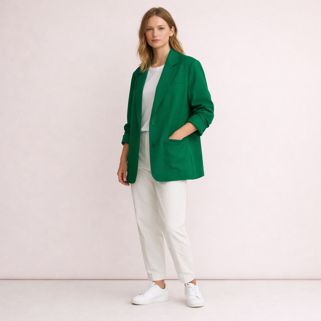 Emerald Green Oversized Blazer