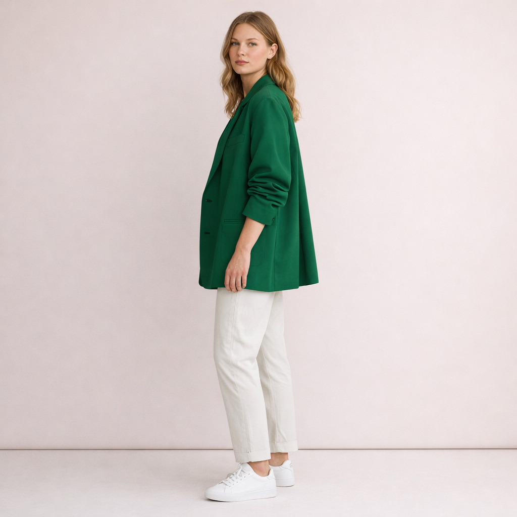 Emerald Green Oversized Blazer