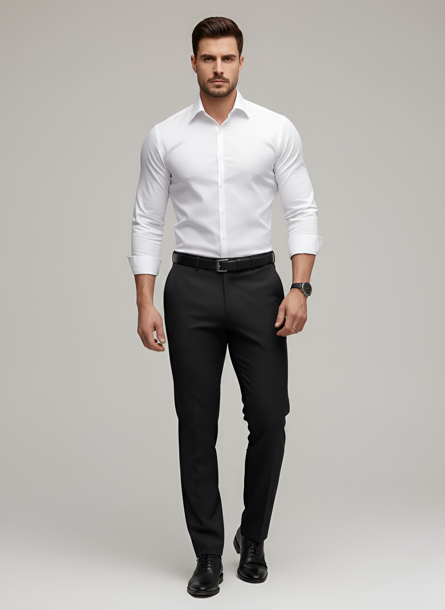 Nico – Elegancka męska koszula z długim rękawem - Image 1