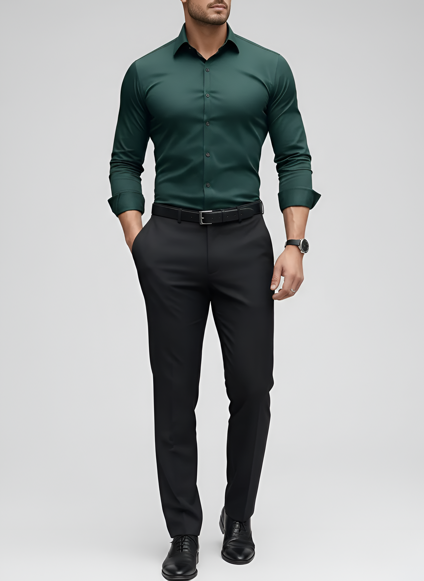 Nico – Elegancka męska koszula z długim rękawem - Image 11