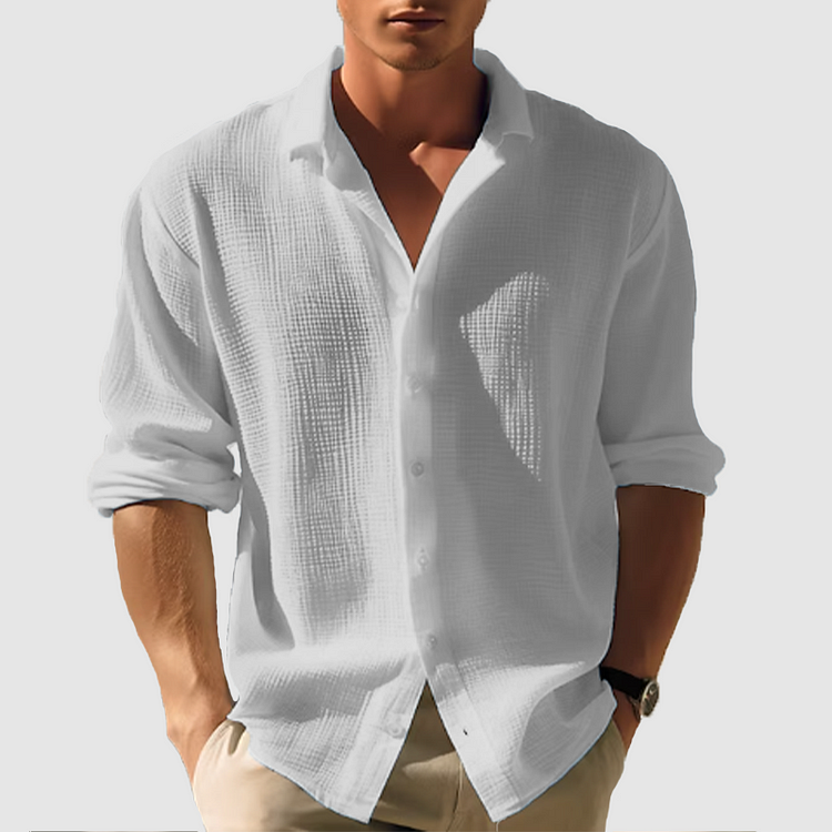 Samuel – Long Sleeve Button-Up Shirt - Image 5
