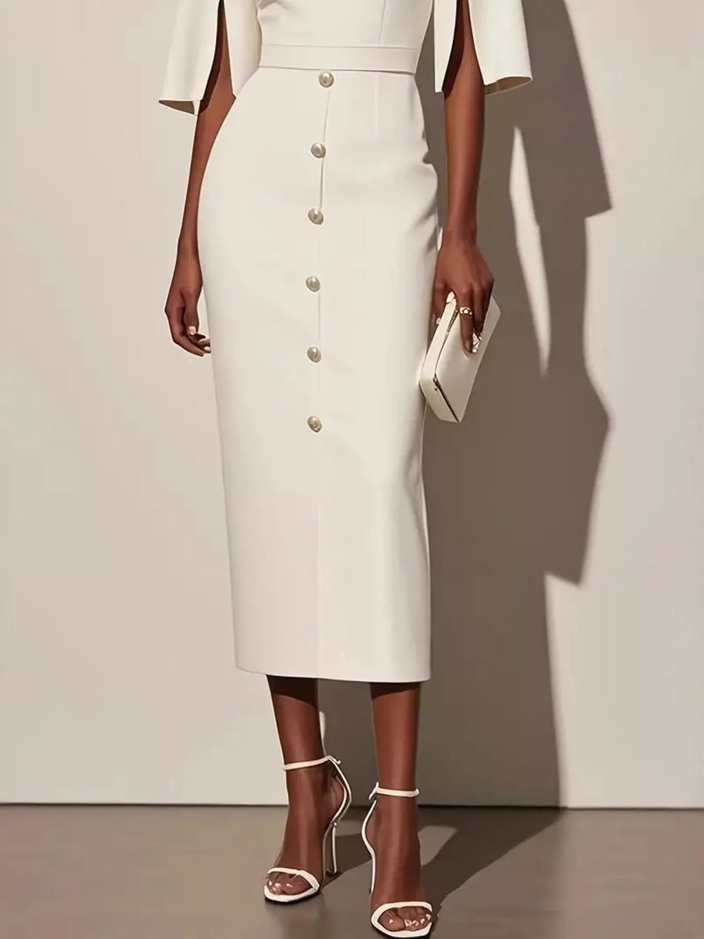 Elvira – Elegantes Kleid mit geschlitzten Ärmeln - Image 6